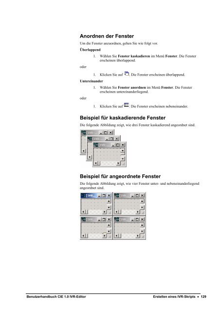 Benutzerhandbuch CIE 1.0 IVR-Editor - Avaya Support