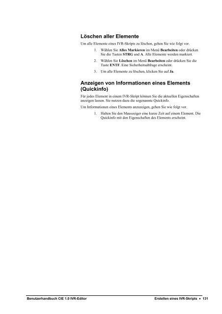 Benutzerhandbuch CIE 1.0 IVR-Editor - Avaya Support