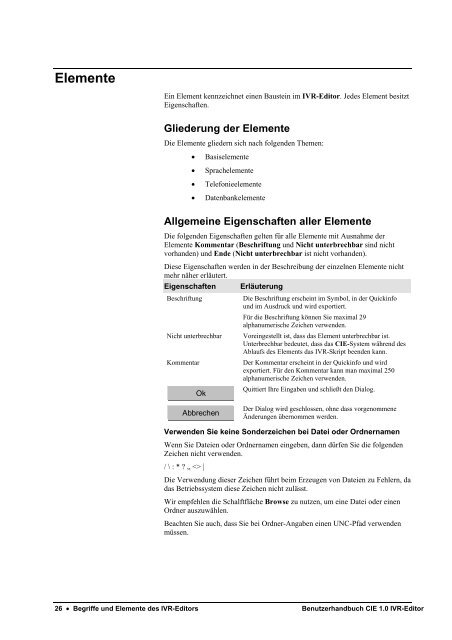 Benutzerhandbuch CIE 1.0 IVR-Editor - Avaya Support