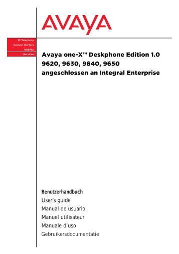 Avaya one-X™ Deskphone Edition 1.0 9620, 9630 ... - Avaya Support
