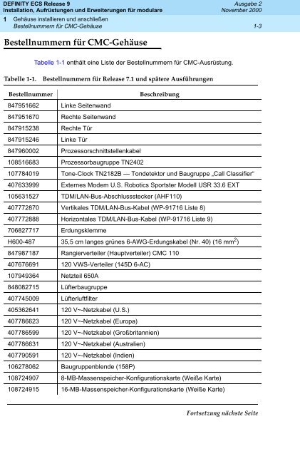 DEFINITY ECS Release 9 Installation ... - Avaya Support