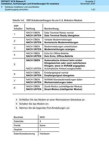 DEFINITY ECS Release 9 Installation ... - Avaya Support