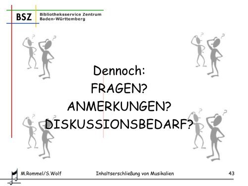 Zur Inhaltserschließung von Musikalien im SWB - SWOP