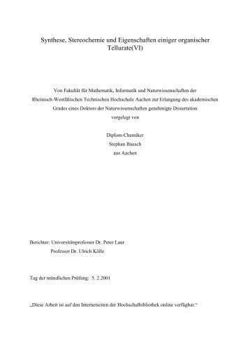 Thesis - RWTH Aachen University