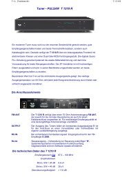 Tuner - PULSAR T 1210 R - T+A Elektroakustik