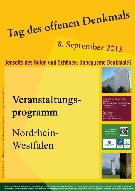 Programm als - PDF offenen des herunterladen Tag Denkmals