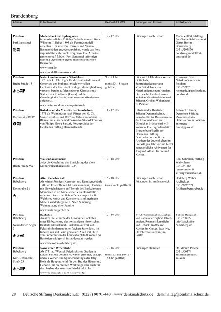 Programm als PDF herunterladen - Tag des offenen Denkmals