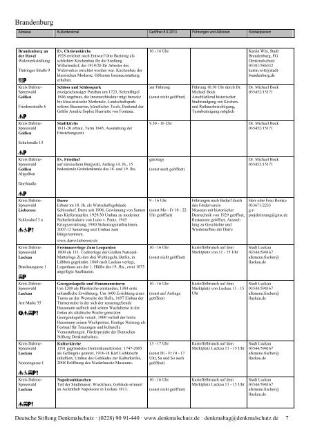 Programm als PDF herunterladen - Tag des offenen Denkmals