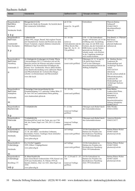 Programm als PDF herunterladen - Tag des offenen Denkmals