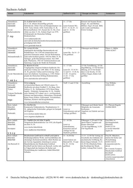 Programm als PDF herunterladen - Tag des offenen Denkmals