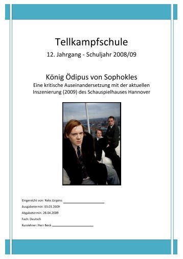 Seminararbeit von N. Jürgens - Tellkampfschule
