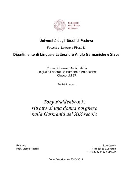 Documento PDF - Università degli Studi di Padova