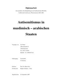 Antisemitismus in muslimisch – arabischen Staaten