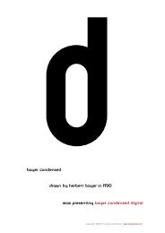 Uhertype typeface specimen