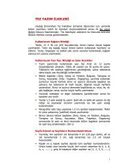 Tez Yazım İlkeleri - Uludağ Üniversitesi Tıp Fakültesi
