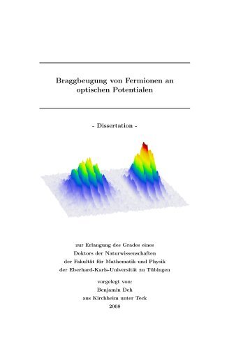 Braggbeugung von Fermionen an optischen Potentialen