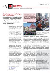 Liebe Kolleginnen und Kollegen, liebe City-Mitglieder, - Esslingen