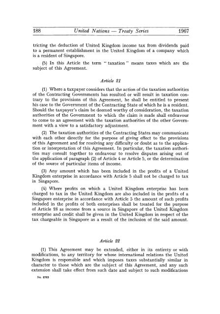 Treaty Series Recueil des Traitds - United Nations Treaty Collection