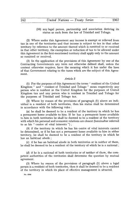 Treaty Series Recueil des Traitds - United Nations Treaty Collection