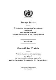 Treaty Series Recueil des Traites - United Nations Treaty Collection