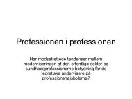 Professionen i professionen