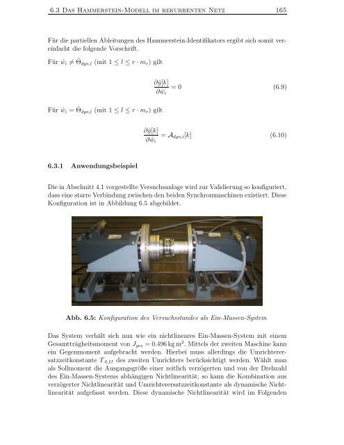 Identifikation nichtlinearer mechatronischer Systeme mit ...