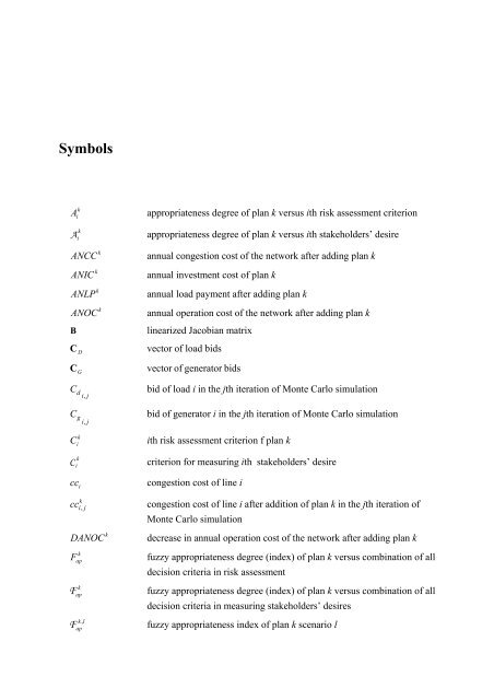 Transmission Expansion Planning in Deregulated Power ... - tuprints