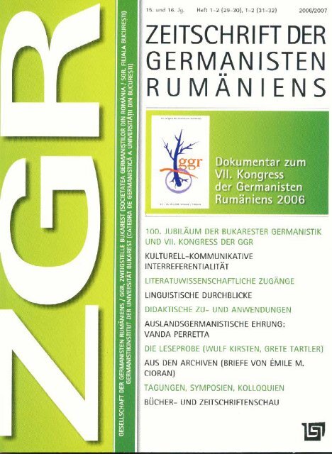 ZGR Nr. 29-30; 31-32/2006-2007 Partea I - Universitatea din ...