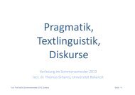 Vorlesung im Sommersemester 2013 lect. dr. Thomas Schares ...