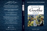 rumänisches goethe-jahrbuch - Universitatea din București