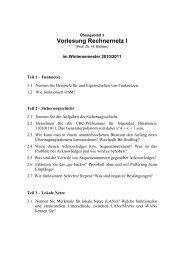 Vorlesung Rechnernetz I