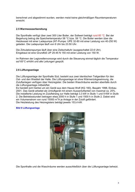 Energiekonzept für die Sporthalle Süd - Energiemanagement.stadt ...