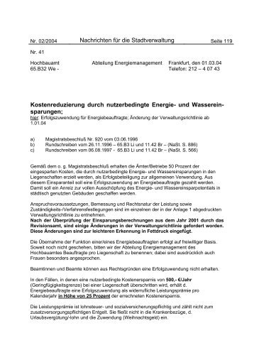 Erfolgszuwendung für Energiebeauftragte - Energiemanagement ...