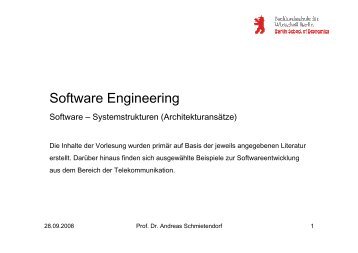 Software-Systemstrukturen - Userpage - Freie Universität Berlin