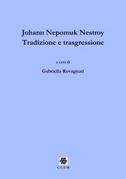 Johann Nepomuk Nestroy Tradizione e trasgressione a cura di ...