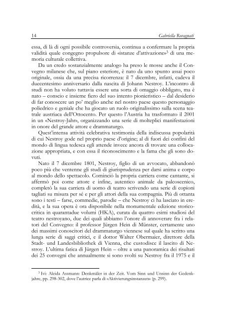 Johann Nepomuk Nestroy Tradizione e trasgressione a cura di ...