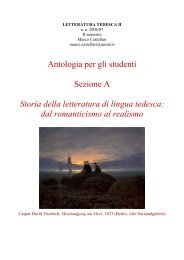 Antologia per gli studenti Sezione A Storia della letteratura di lingua ...