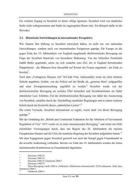 Sexarbeit. Frauenrechtsverletzung oder eine Arbeit wie jede andere?