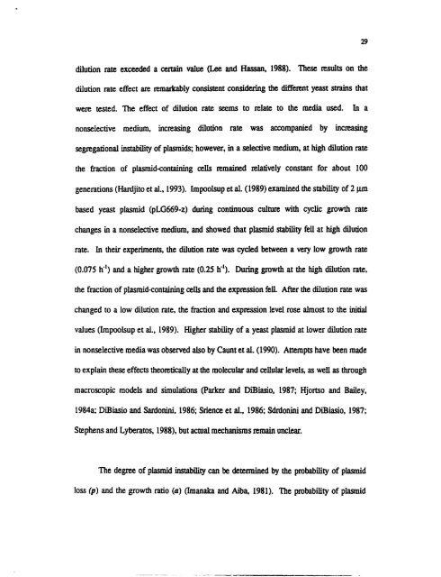 bioreactor studies of heterologous protein production by ...