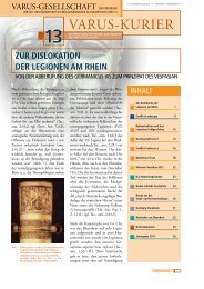 Varus-Kurier 13 - Varusforschung in Kalkriese: Die Örtlichkeit der ...