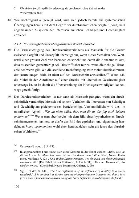 Begriff der Widerrechtlichkeit nach Art. 41 OR - Universität St.Gallen