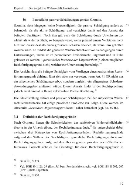 Begriff der Widerrechtlichkeit nach Art. 41 OR - Universität St.Gallen