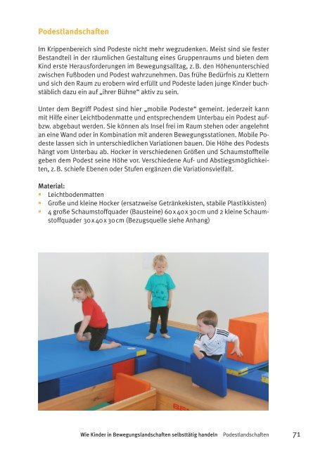 Wie Kinder in Bewegungslandschaften selbsttätig handeln - verlag ...