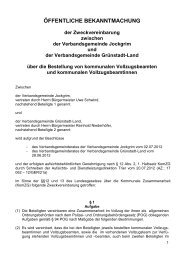 Text der Zweckvereinbarung - Verbandsgemeinde Jockgrim