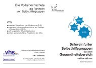 Broschüre - VHS Schweinfurt