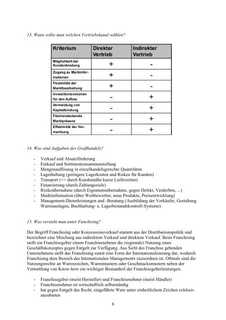 1 Teil 2 - Fragenkatalog: Marketing Grundlagen, VO im WS ... - VoWi