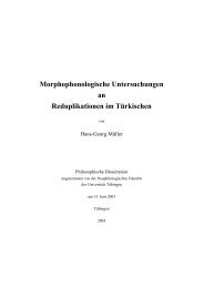 Morphophonologische Untersuchungen an Reduplikationen im ...