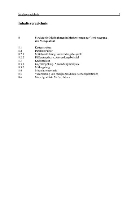 8. Strukturelle Maßnahmen in Meßsystemen zur Verbesserung der ...