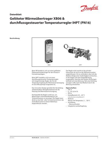 XB06 & IHPT - Danfoss Wärme & Fernwärme