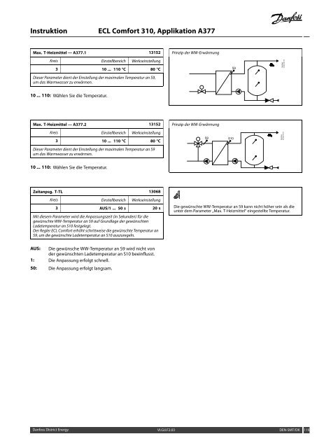 ECL Comfort 310, A377 Installation Guide - Danfoss Wärme ...